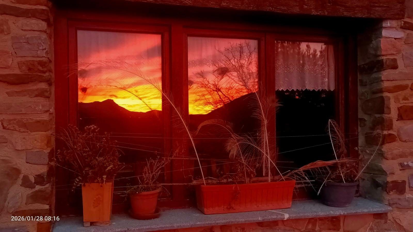 Atardecer sobre el valle