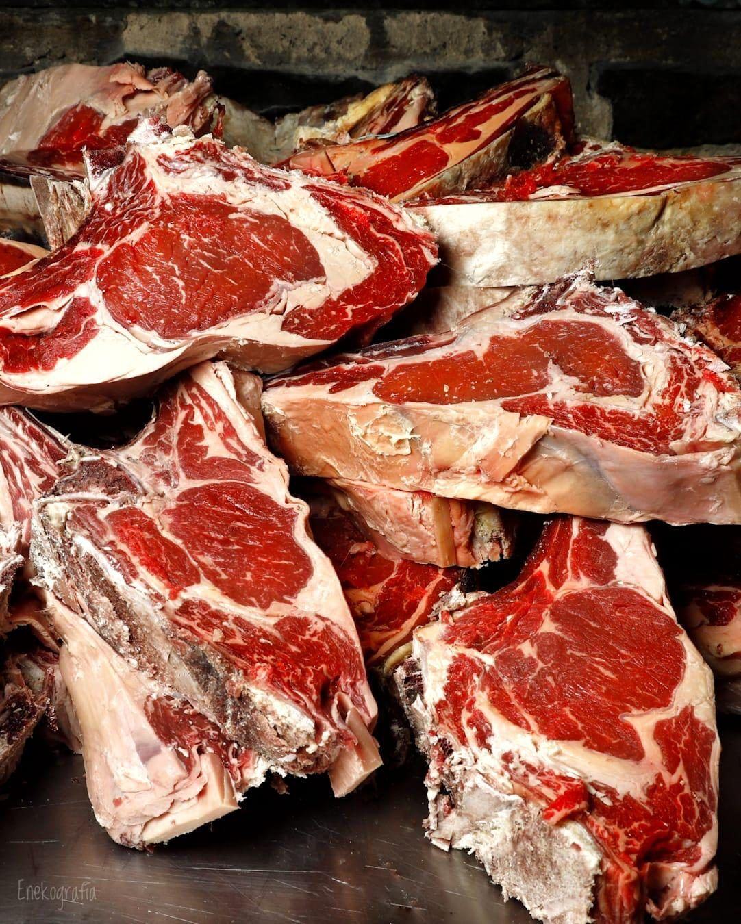 Chuletones madurados de Iturrieta